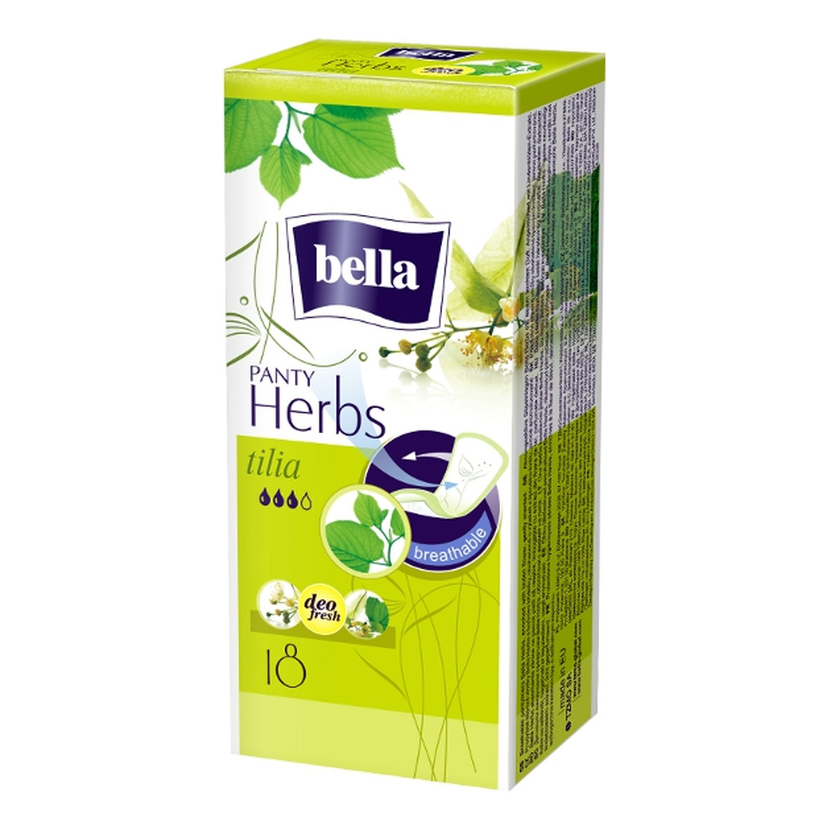 Bella Tilia Herbs Wkładki Higieniczne 18 Sztuk Kwiat Lipy