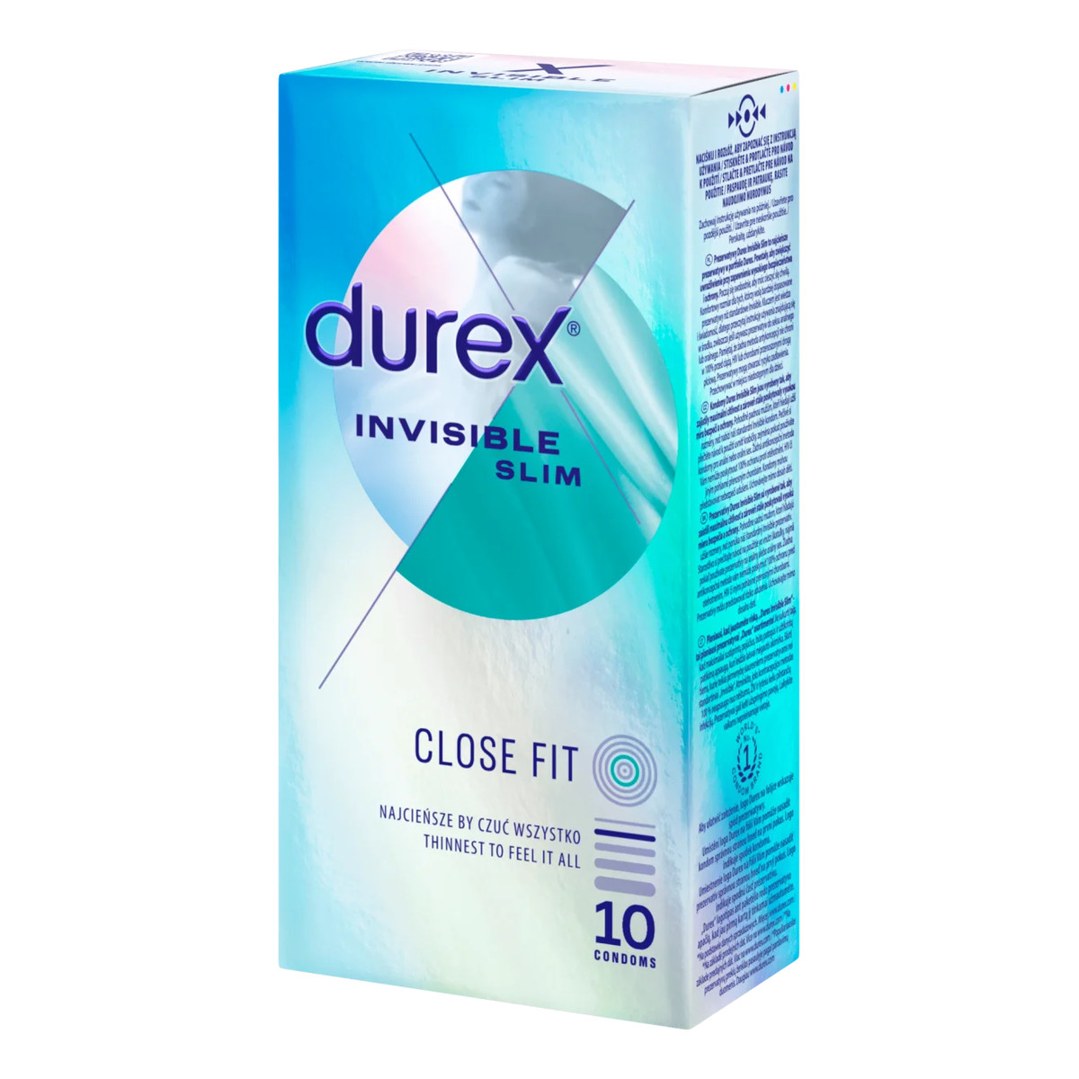 Durex Invisible close fit prezerwatywy dopasowane 10szt