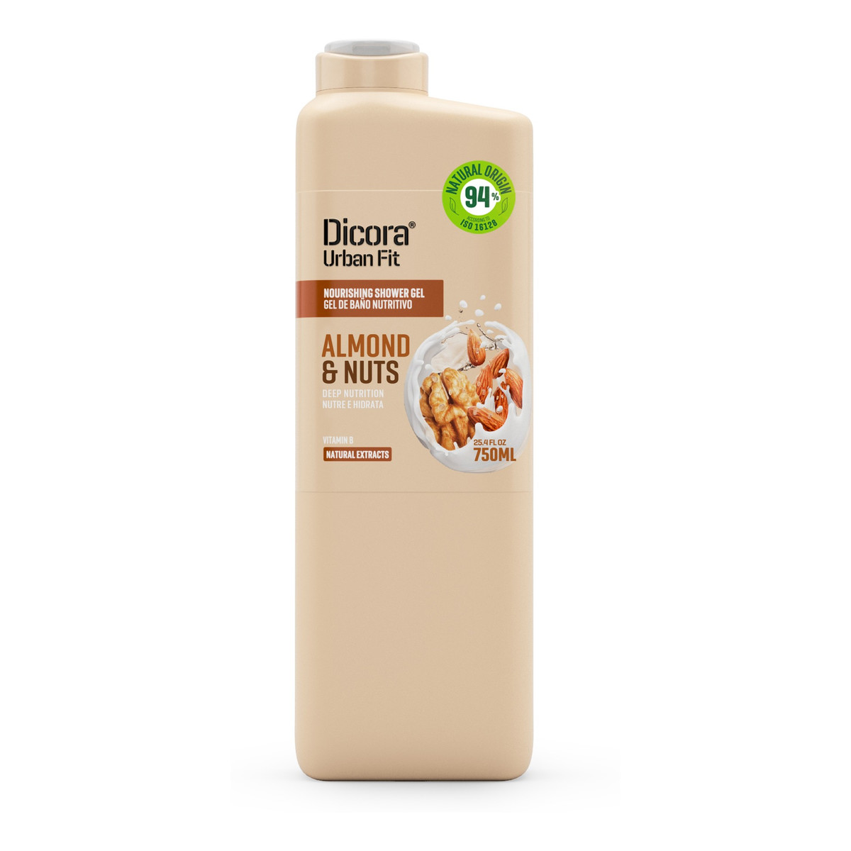 Dicora Urban Fit Żel pod prysznic Witamina B Migdały i Orzechy 750ml