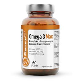 Omega 3 Max kompleks nienasyconych kwasów tłuszczowych suplement diety 60 kapsułek