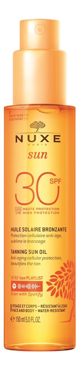 Olejek do opalania twarzy i ciała spf30