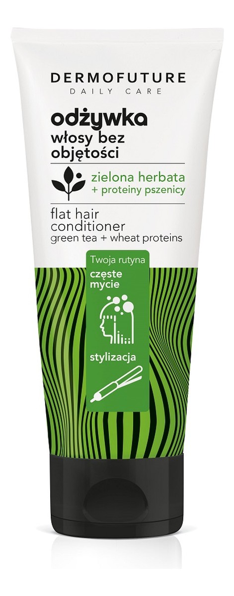Daily care odżywka do włosów bez objętości zielona herbata & proteiny pszenicy