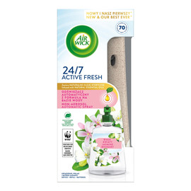 odświeżacz automatyczny z formułą na bazie wody i wkład białe kwiaty