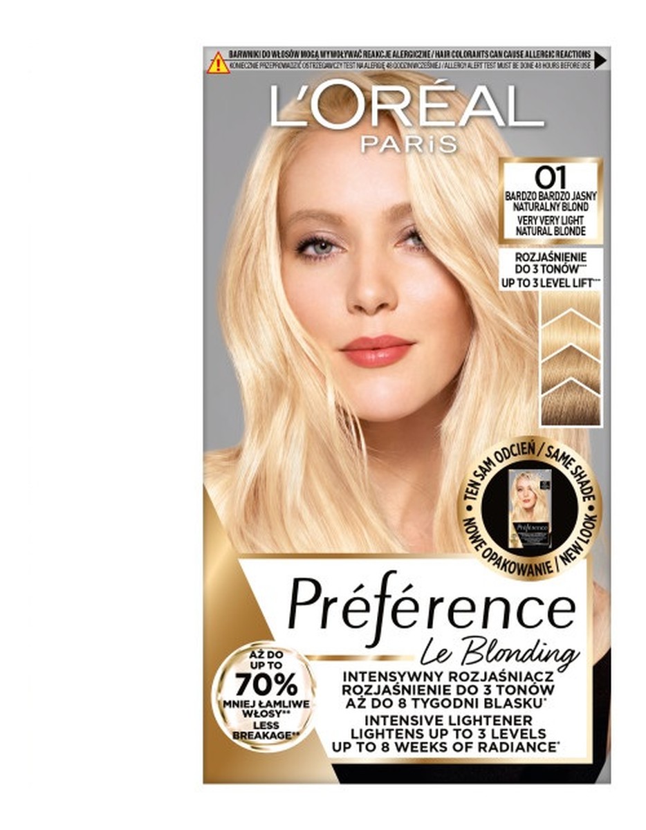 Preference le blonding farba do włosów 01 bardzo bardzo jasny naturalny blond