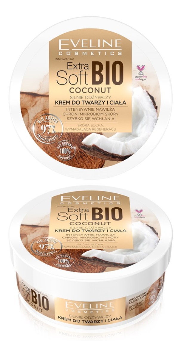 Coconut silnie odżywczy krem do twarzy i ciała