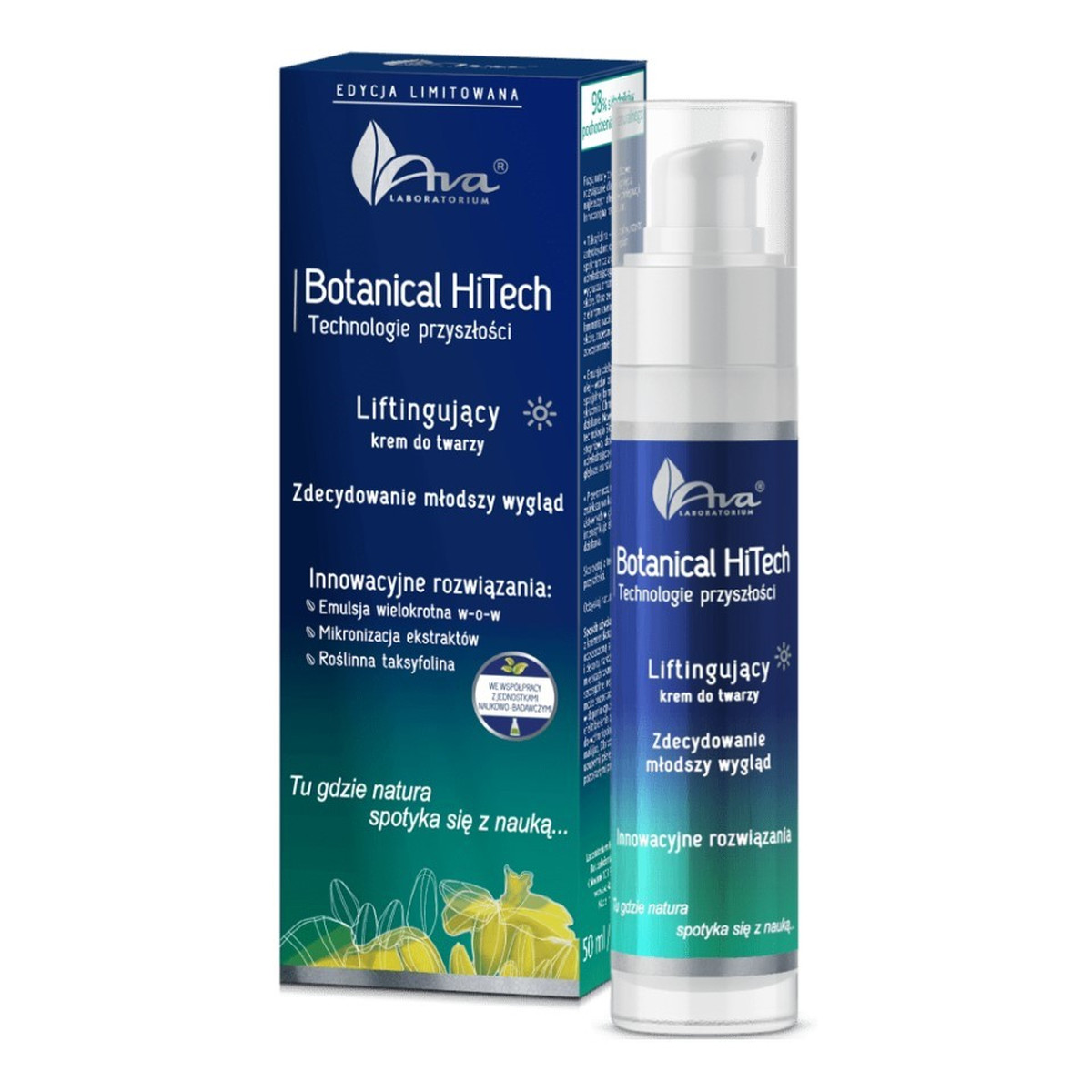 Ava Laboratorium Botanical HiTech Liftingujący krem do twarzy na dzień 50ml