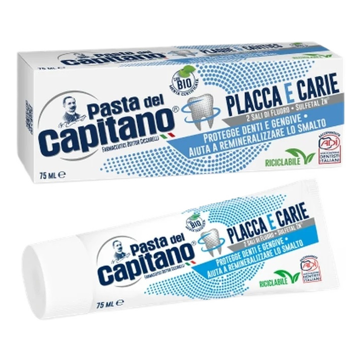 Pasta del Capitano Placca E Carie ochronna pasta do zębów 75ml