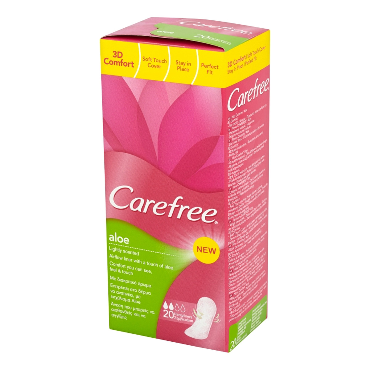 Carefree Aloe Wkładki higieniczne 20 sztuk