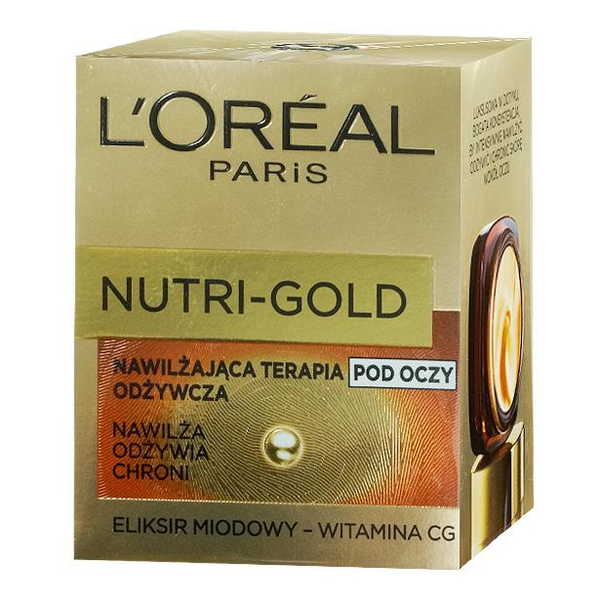 L'Oreal Paris Nutri-Gold Nawilżająca Terapia Odżywcza Pod Oczy 15ml