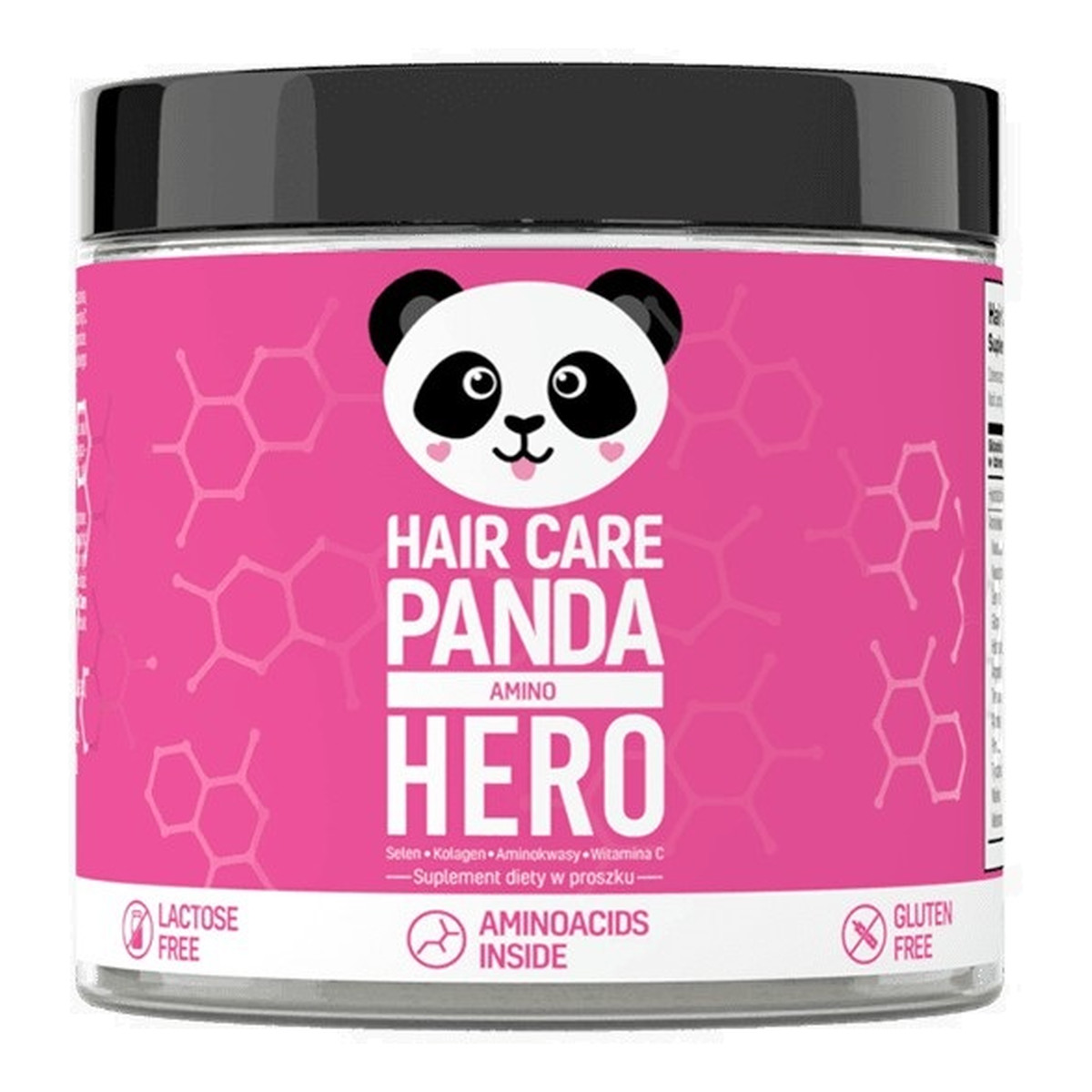 Noble Health Hair care panda amino hero suplement diety w proszku na zdrowe włosy 150g