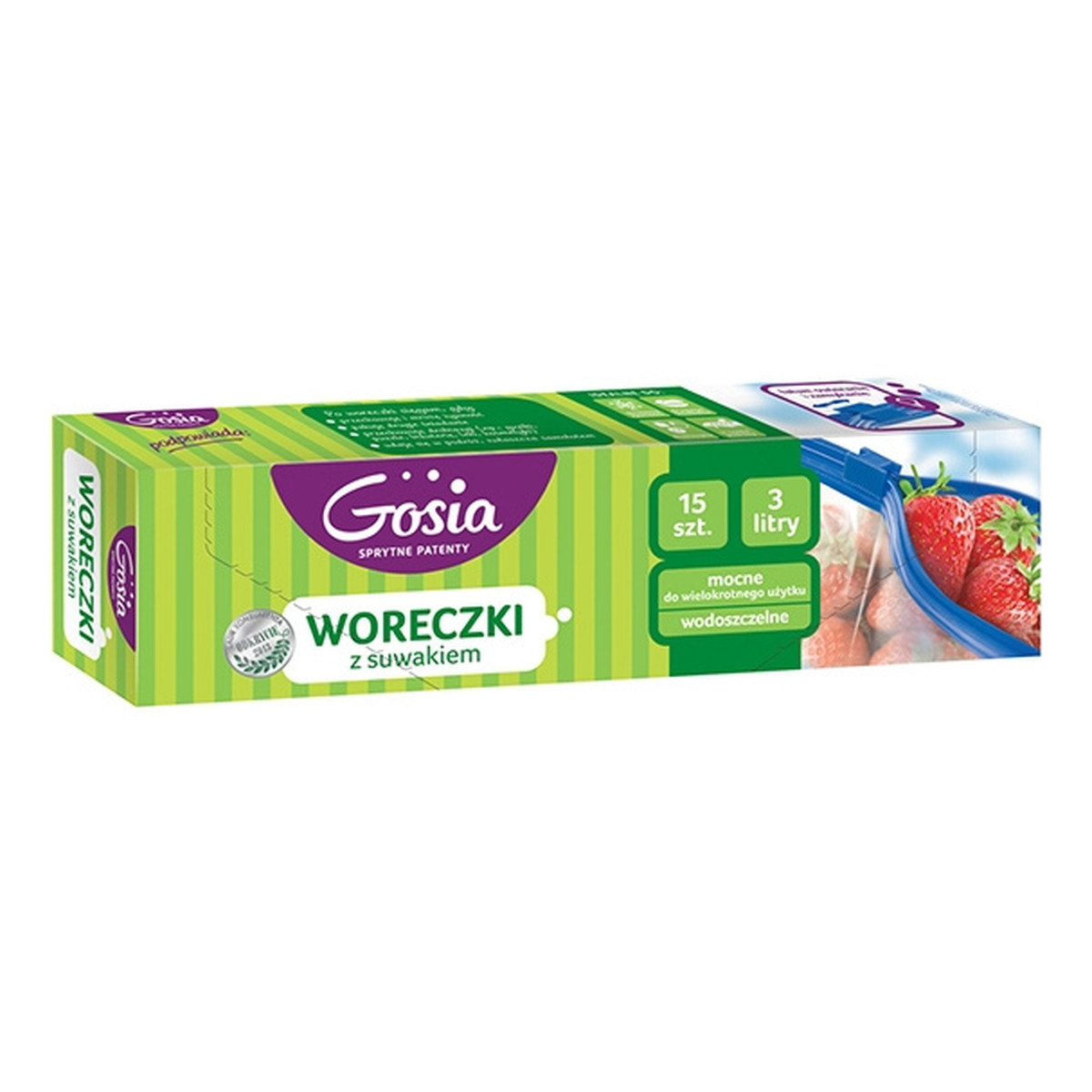 Gosia Woreczki z suwakiem 10 szt. 3l.