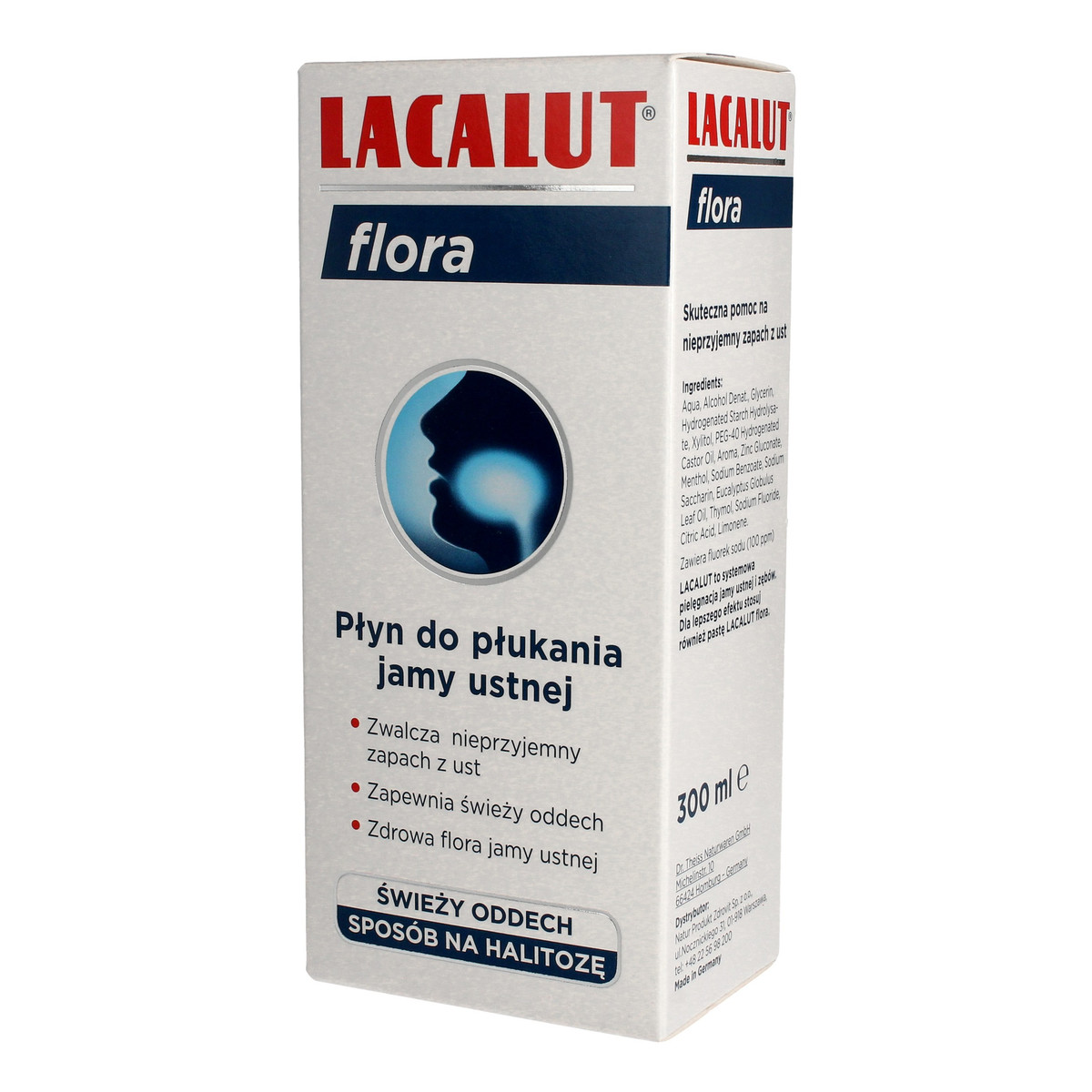 Lacalut Flora płyn do płukania ust zapewniający świeży oddech 300ml