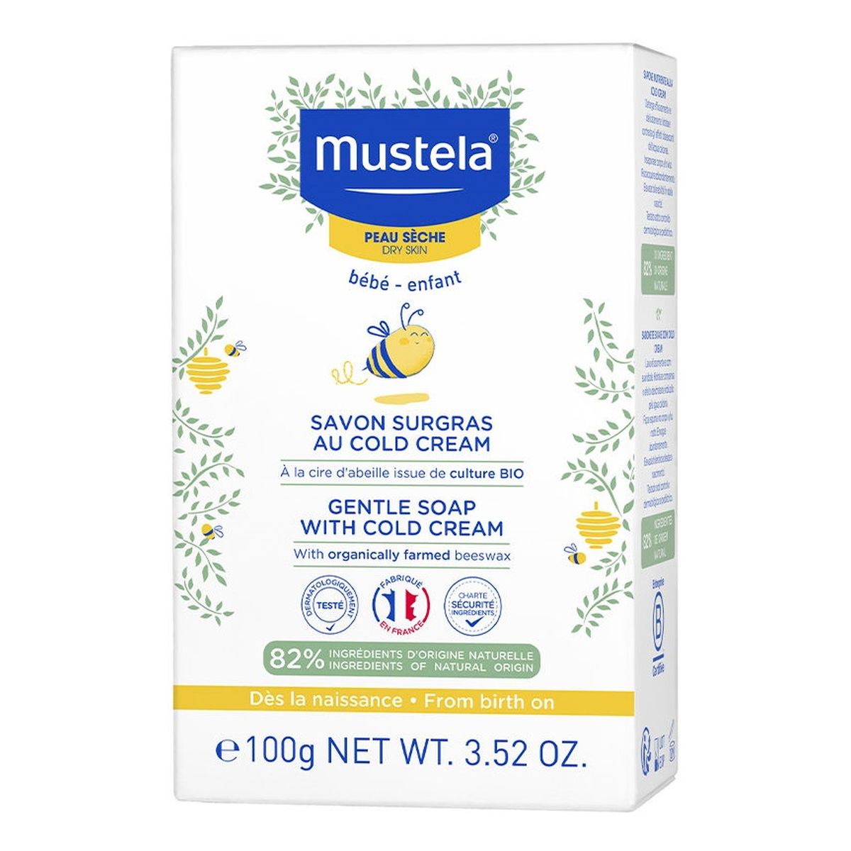 Mustela Gentle Soap With Cold Cream delikatne Mydło 100g 100g