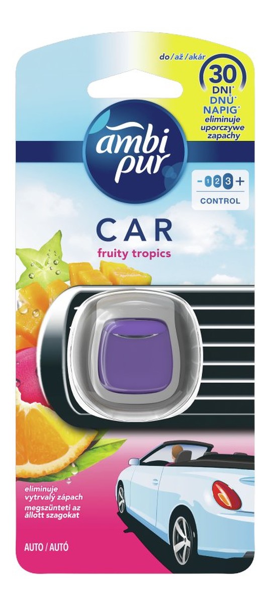 Fruity Tropics Zestaw startowy samochodowego odświeżacza powietrza