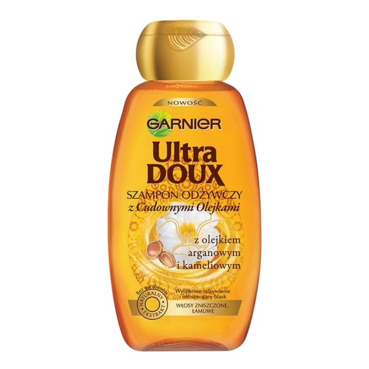 Garnier Cudowne Oleje Ultra Doux Odżywczy Szampon Do Włosów Włosy Zniszczone Łamliwe 250ml