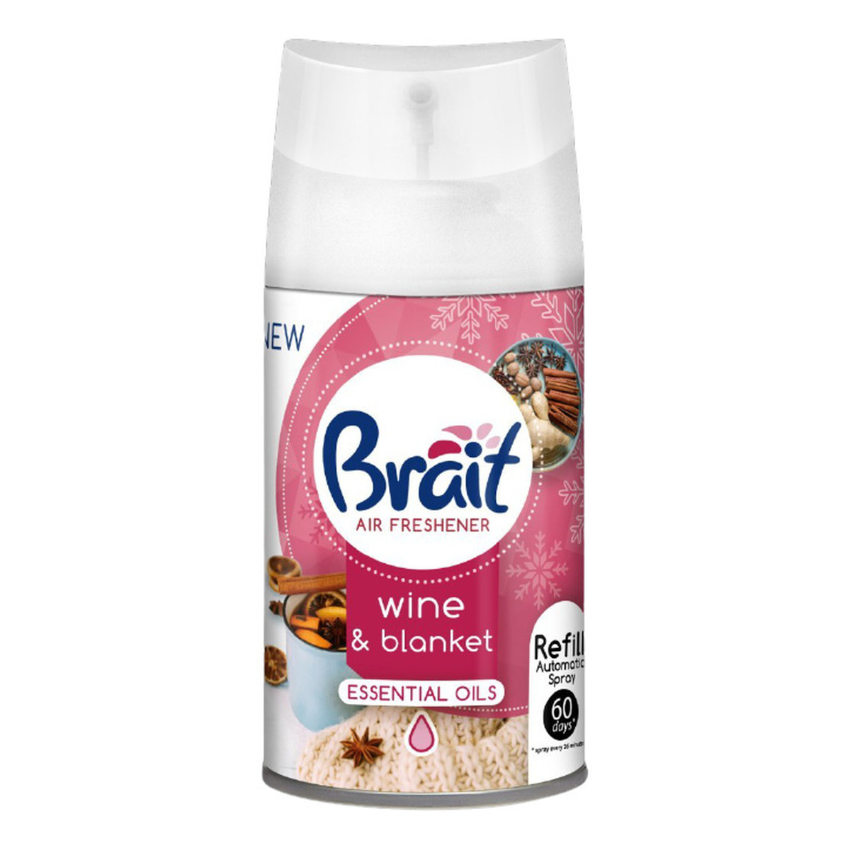 Brait Air Freshener Odświeżacz automatyczny - zapas Wine & Blanket 250ml