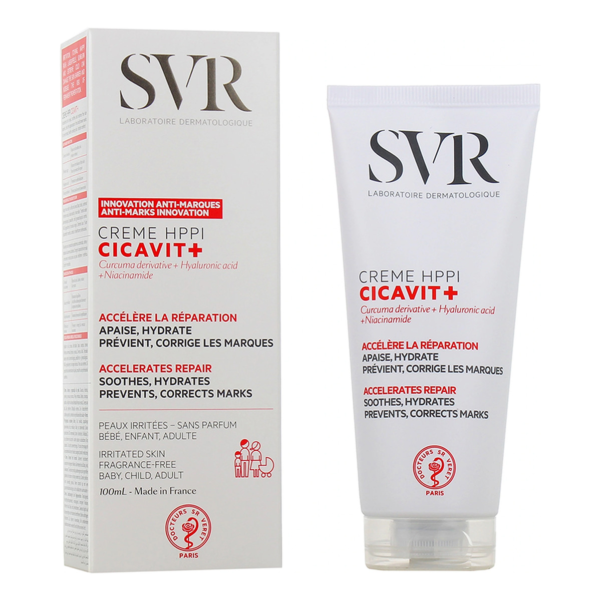 SVR Cicavit+ Creme HPPI Krem kojąco-regenerujący na uszkodzoną lub podrażnioną skórę 100ml