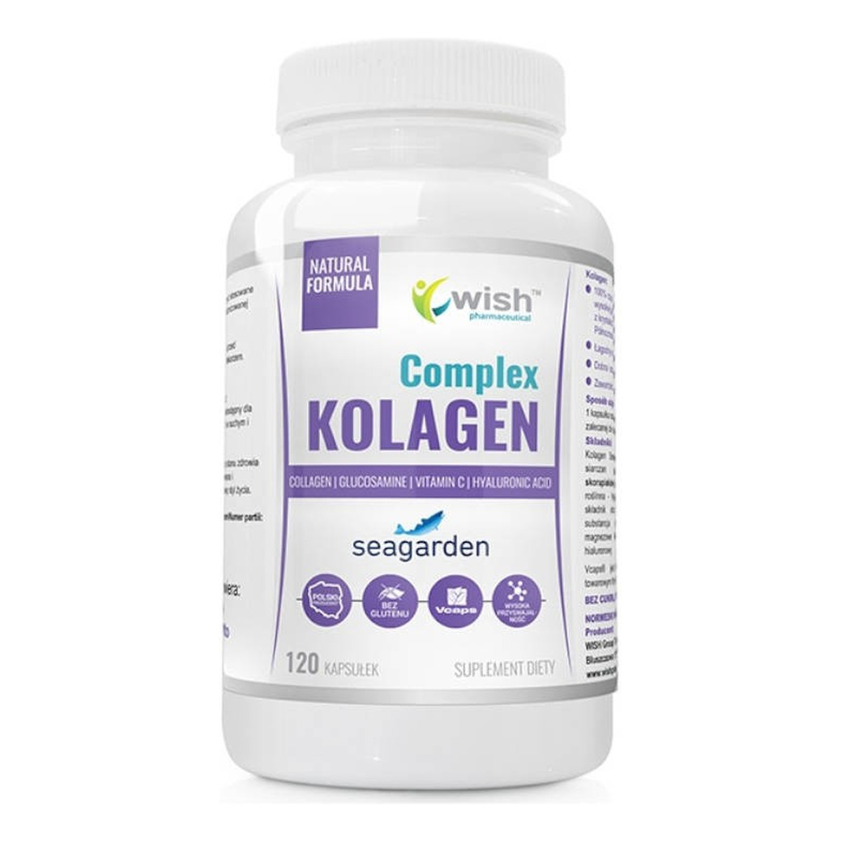 Wish Seagarden Kolagen Complex suplement diety 120 kapsułek