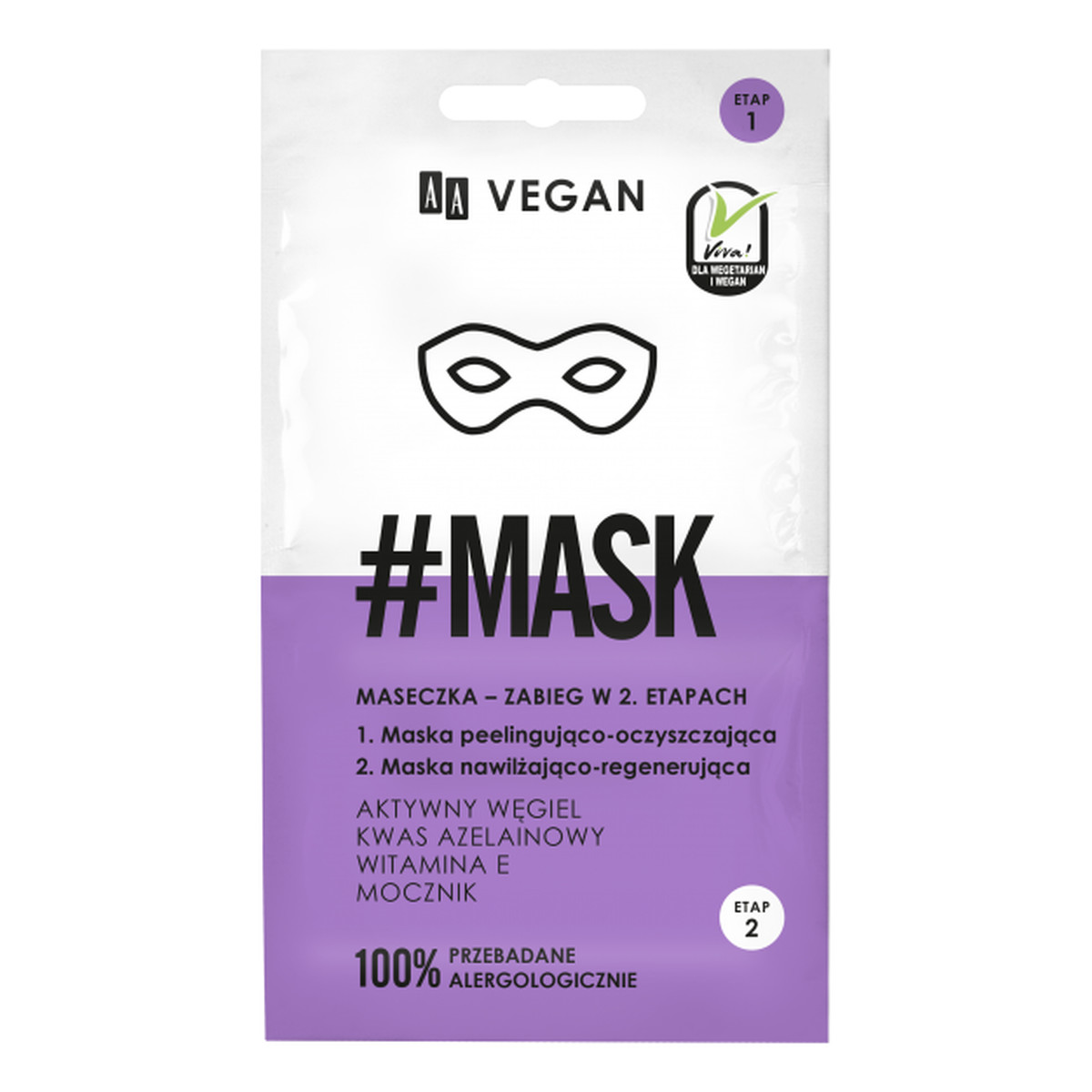 AA Vegan #Mask maseczka zabieg w 2 etapach 2x5ml 10ml