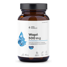 Wapń aquamin 500 mg kapsułki 60 szt.