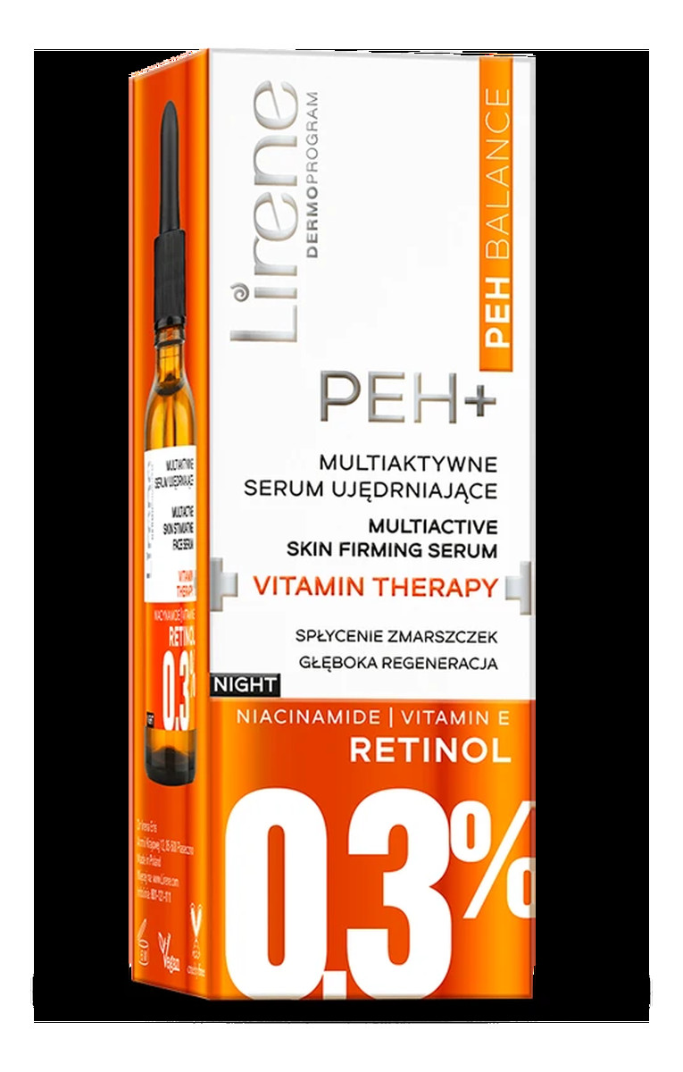 LIRENE PEH BALANCE Multiaktywne serum ujędrniające VITAMIN THERAPY