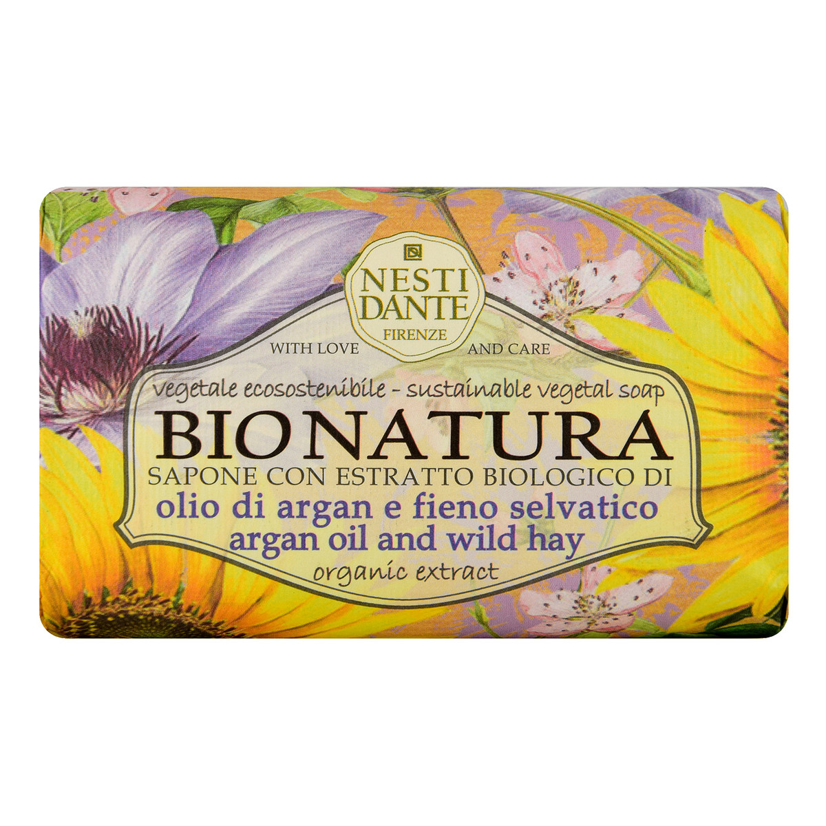 Nesti Dante Bio Natura Argan Oil And Wild Hay Mydło toaletowe 250g