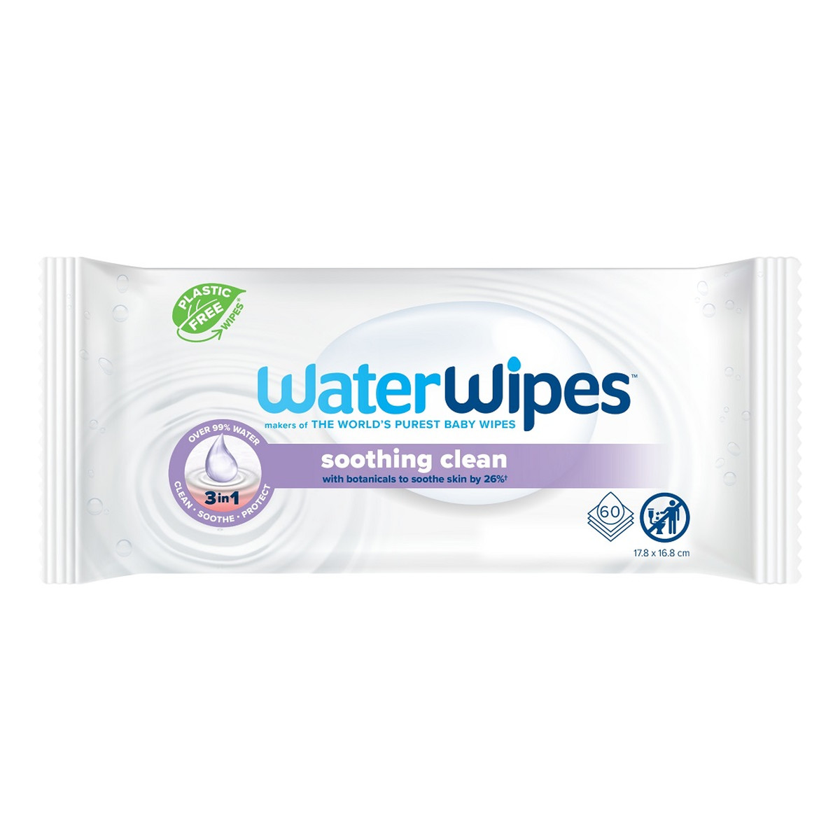 WaterWipes Bio chusteczki nawilżane dla dzieci z ekstraktem z lawendy 60szt
