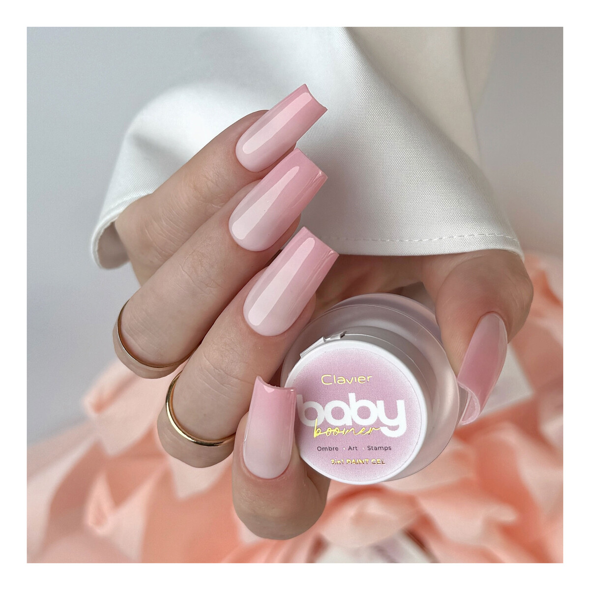 Clavier Baby Boomer Ombre żel do paznokci 3w1 3g