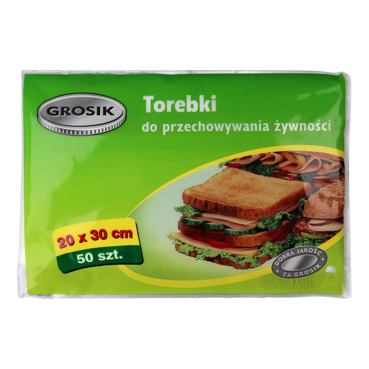 Grosik Torebki do przechowywania żywności 20x30cm 1op.-50szt