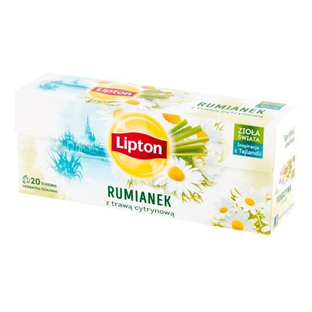Lipton Herbatka ziołowa rumianek z trawą cytrynową 20 torebek 20g