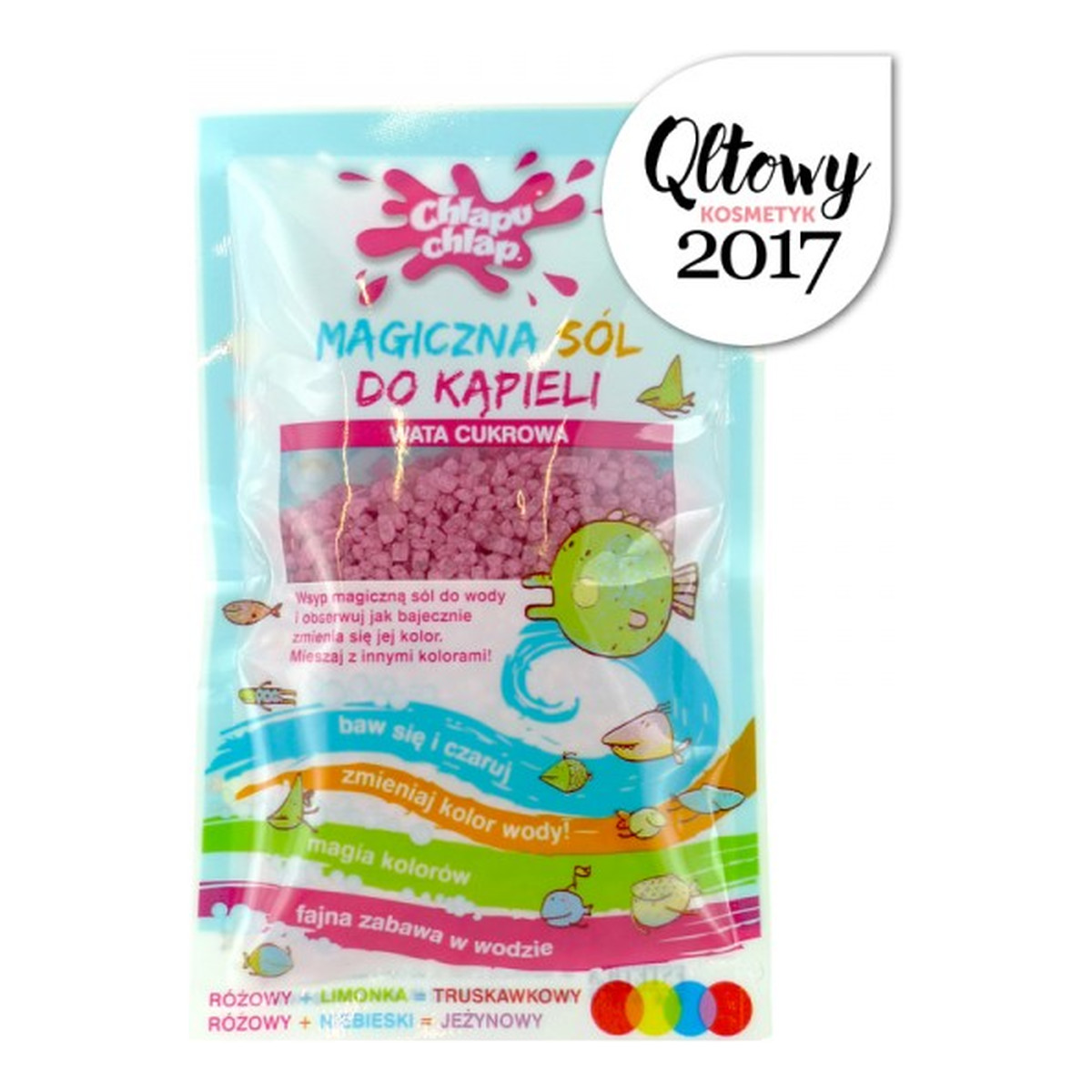 Chlapu Chlap Magiczna Sól Do Kapieli Wata Cukrowa 40g