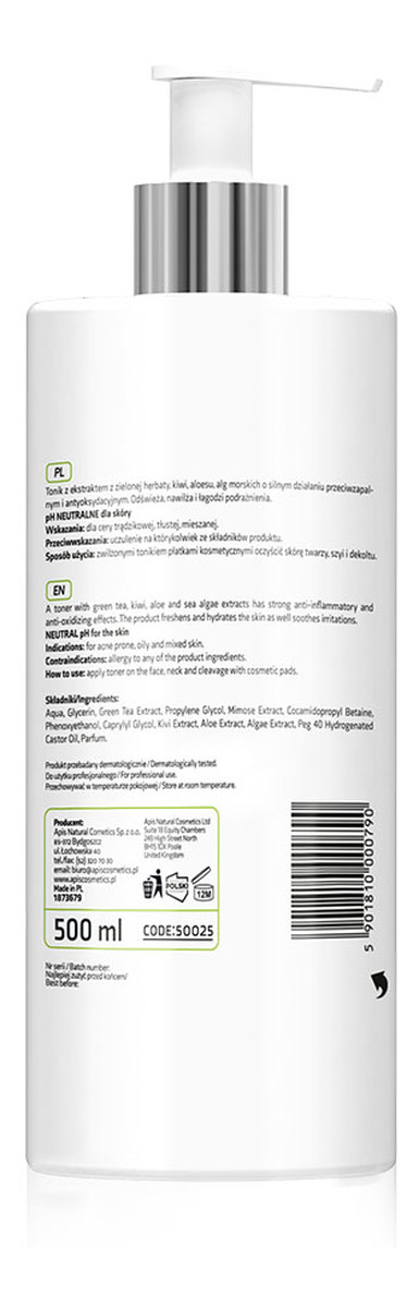 Acne-stop cleansing antibacterial toner oczyszczający tonik antybakteryjny z zieloną herbatą