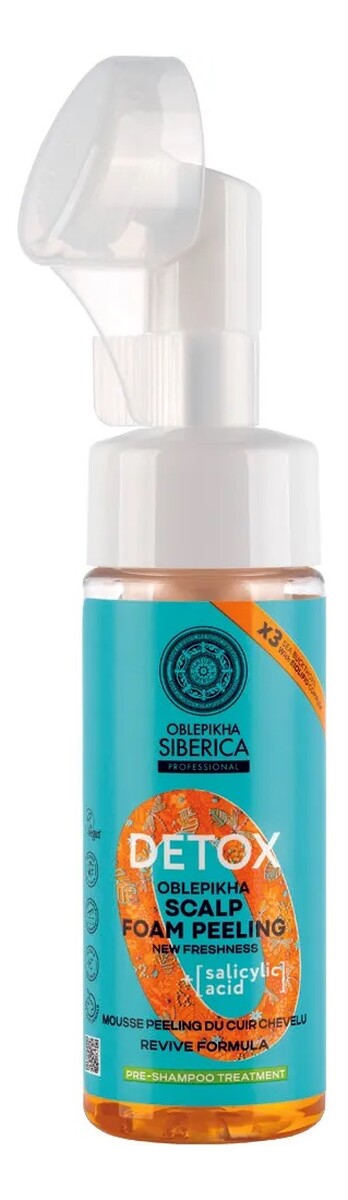 Oblepikha detox peeling w piance do skóry głowy