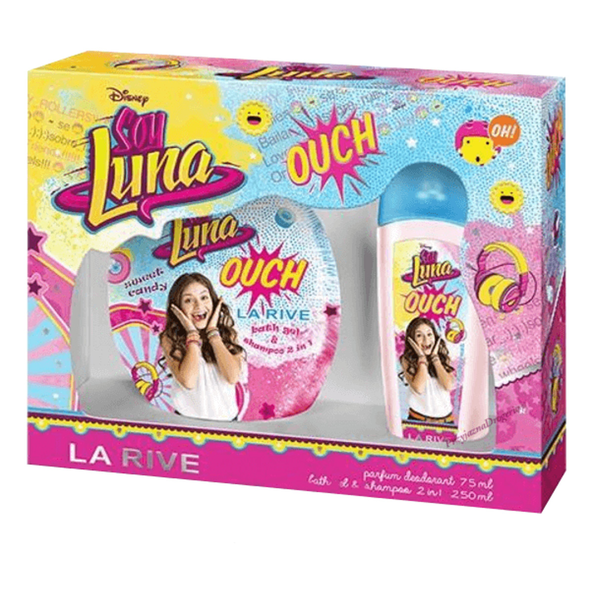 La Rive Disney Soy Luna Ouch zestaw prezentowy (dezodorant perfumowany 75ml + żel pod prysznic 2w1 250ml)