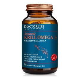 Antarctic krill omega-3 szybko przyswajalne omega-3 z fosfolipidami i astaksantyną suplement diety 90 kapsułek