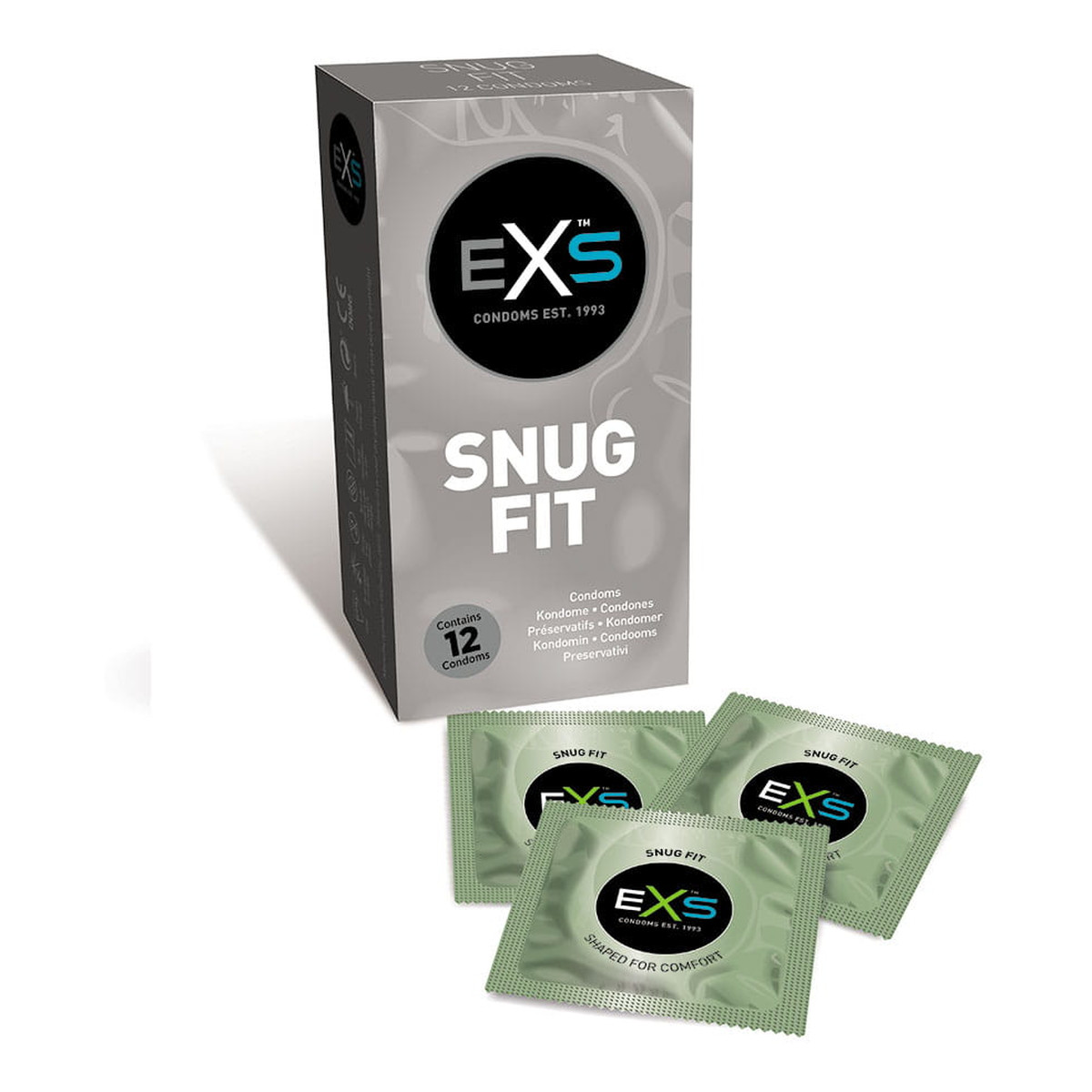 EXS Snug fit condoms dopasowane prezerwatywy 12szt.