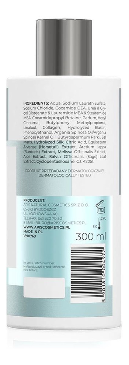 szampon z minerałami z morza martwego i olejkiem arganowym