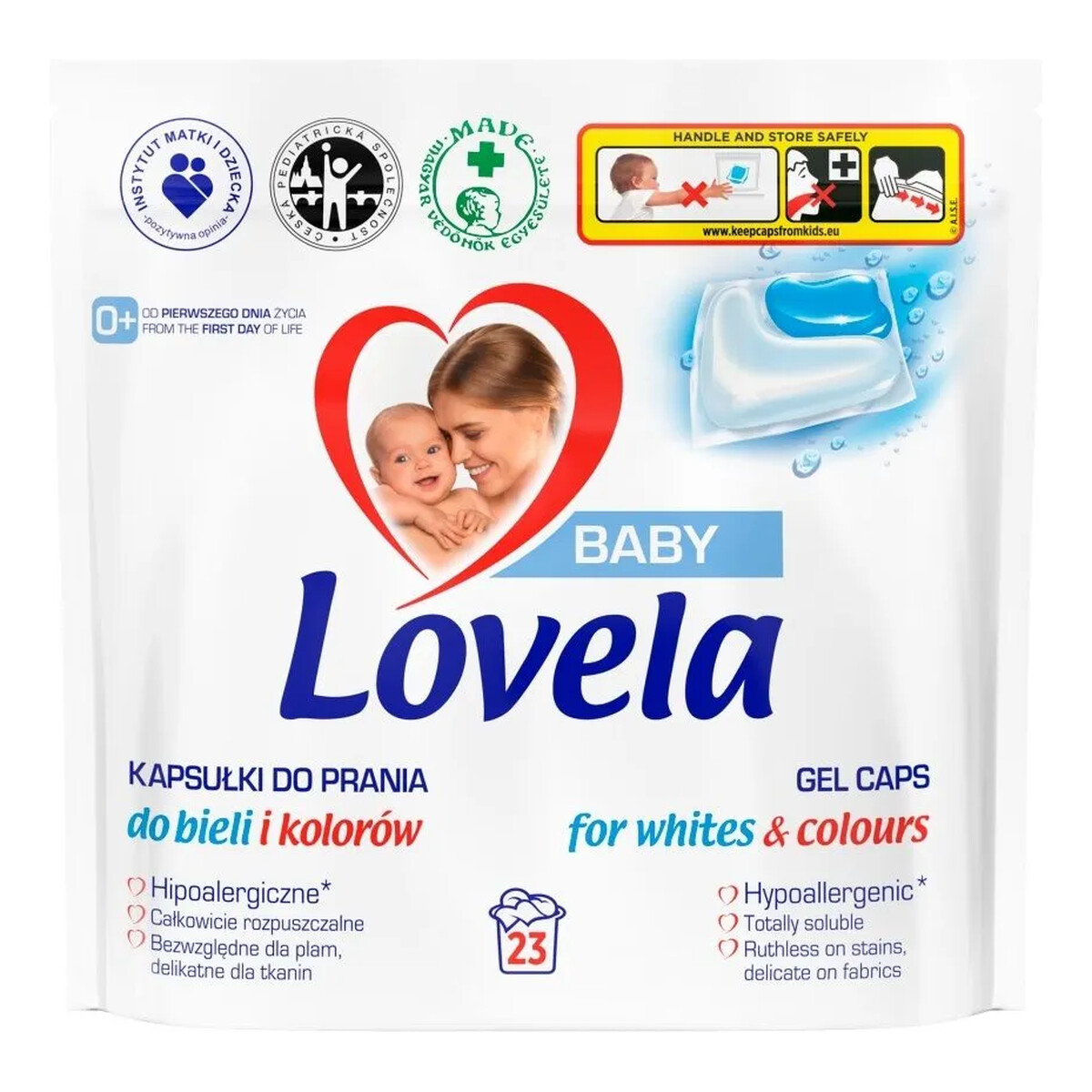 Lovela Baby Kapsułki do prania 23szt. Uniwersalne