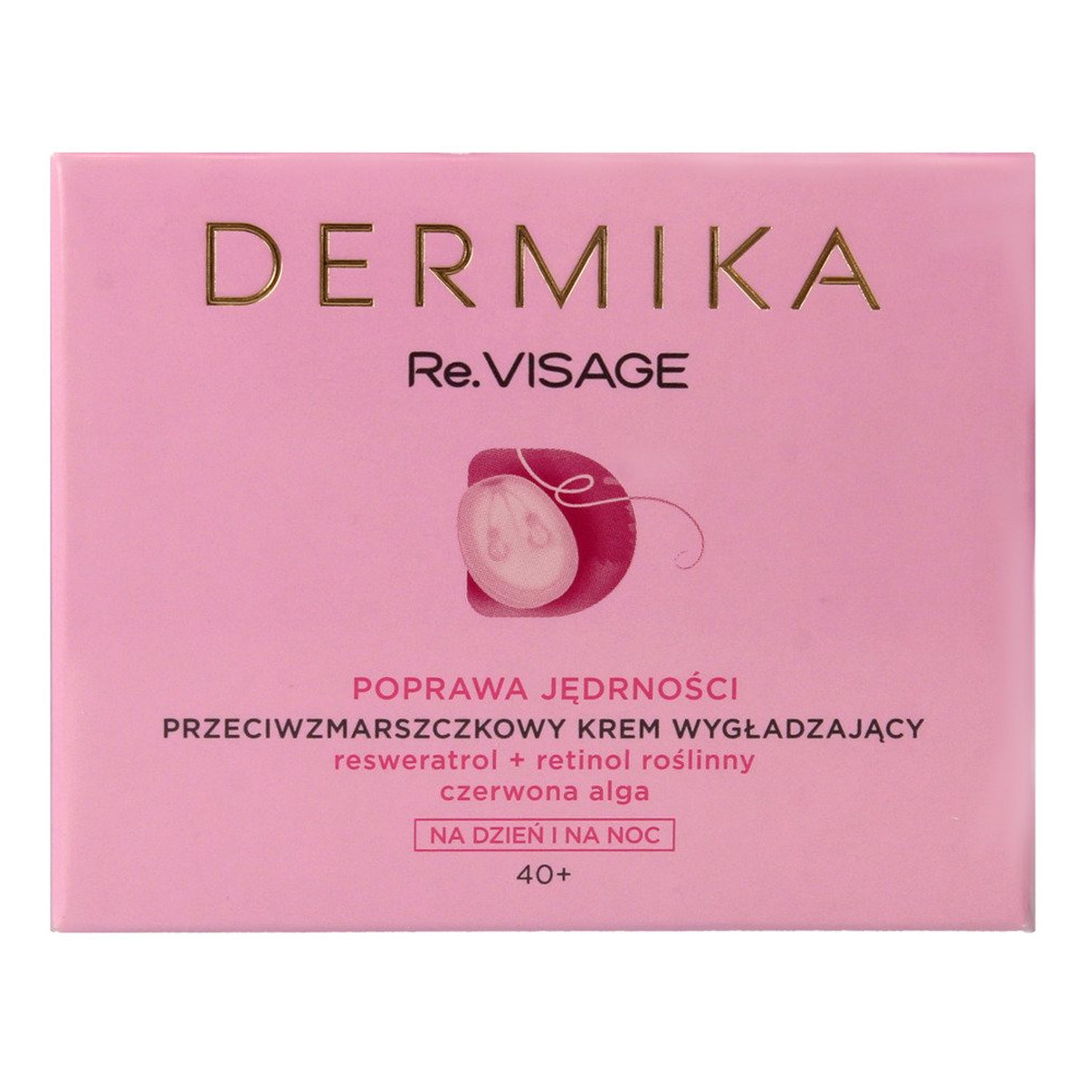 Dermika Re.Visage 40+ Przeciwzmarszczkowy Krem wygładzający na dzień i noc 50ml