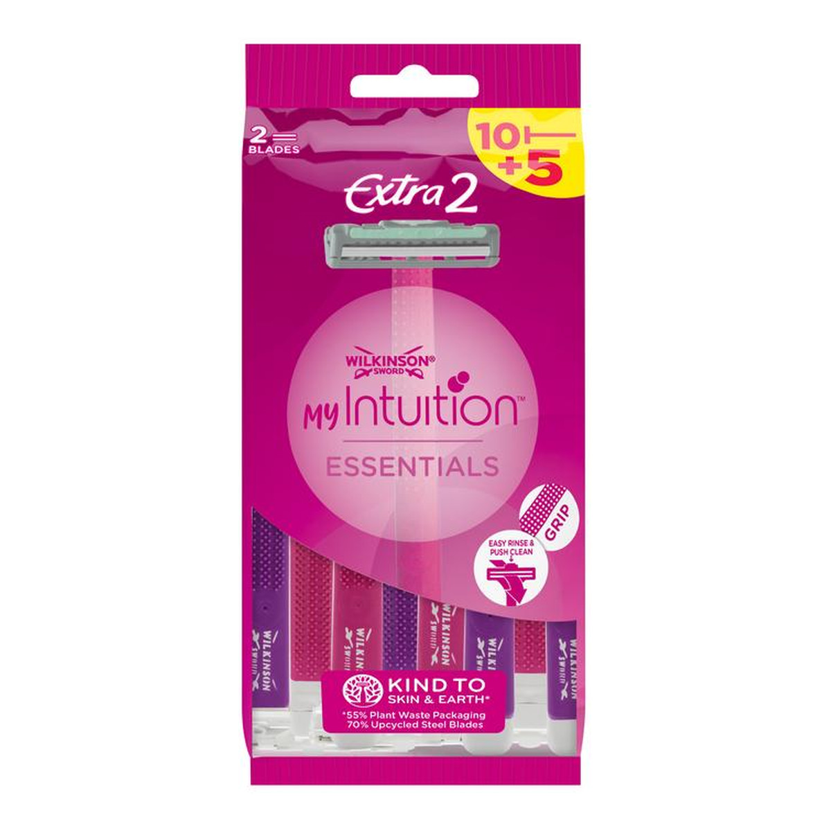 Wilkinson My intuition extra2 essentials jednorazowe maszynki do golenia dla kobiet 15szt