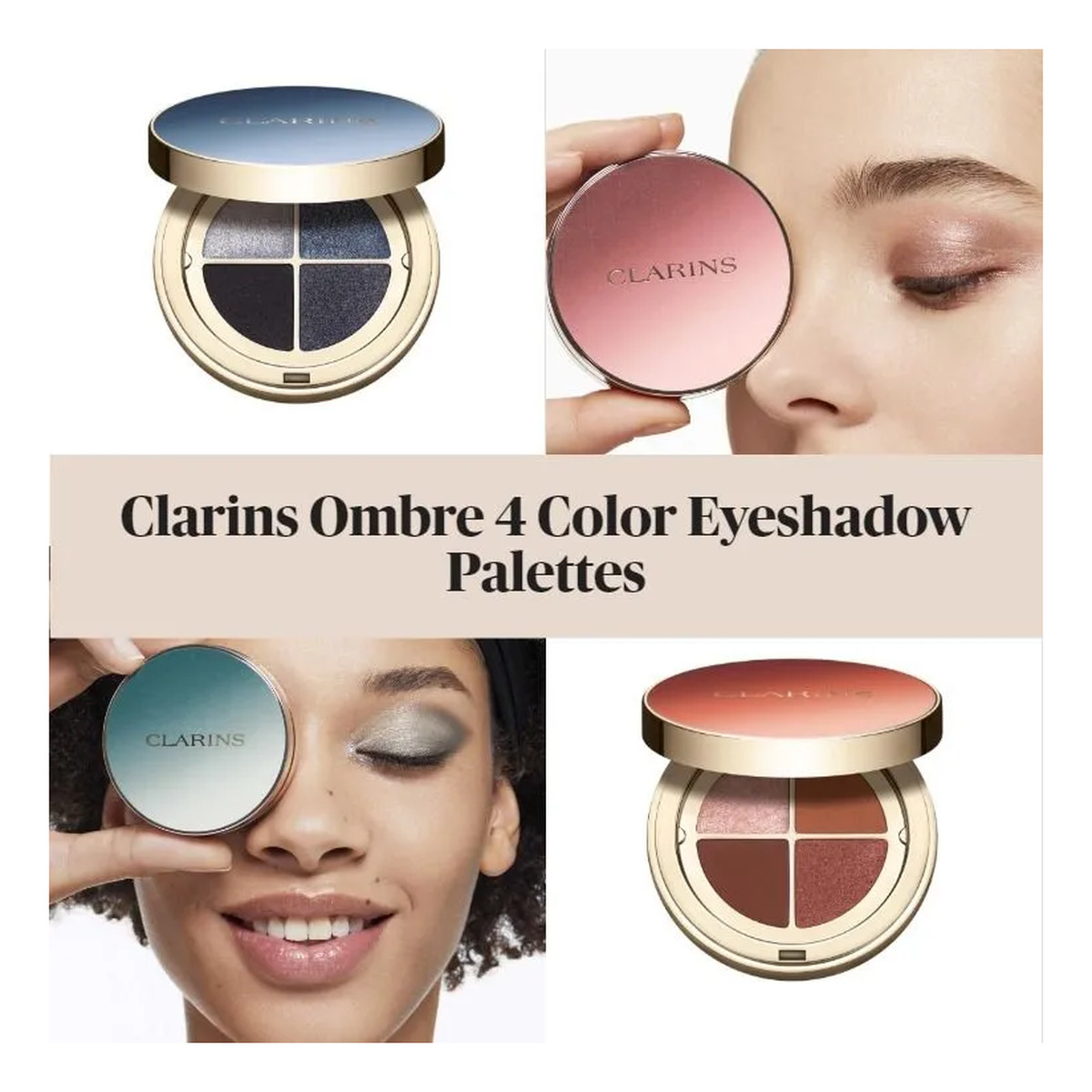 Clarins Ombre 4 couleurs eyeshadow palette paleta cieni do powiek