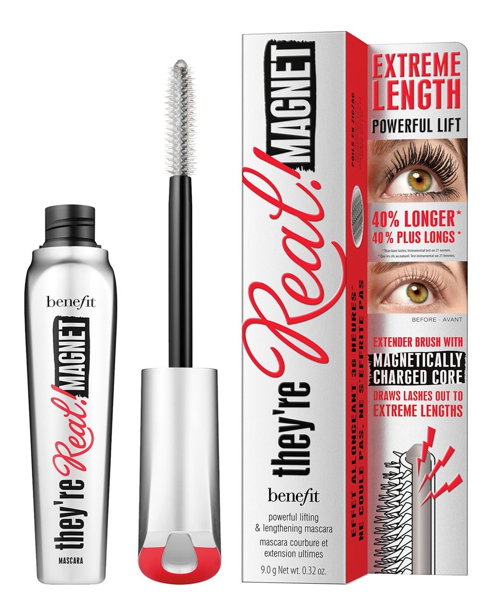 They're real! magnet mascara ekstremalnie wydłużający tusz do rzęs black