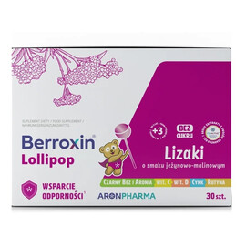Berroxin lollipop box suplement diety w postaci lizaków dla dzieci 30szt.
