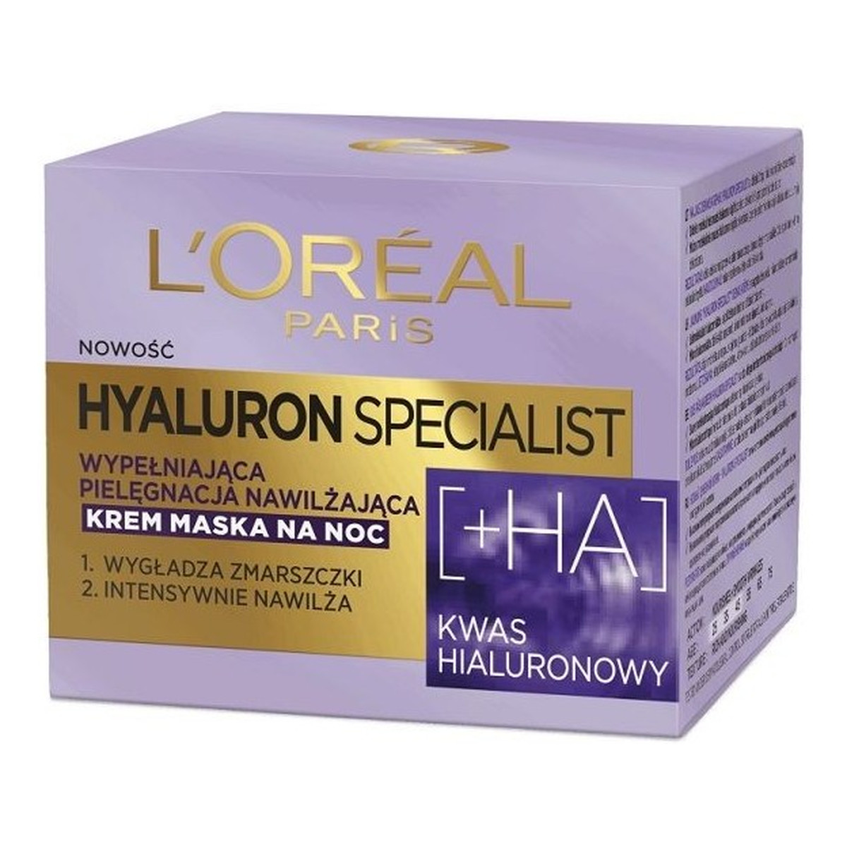 L`oreal Hyaluron Specialist krem maska na noc wypełniająca pielęgnacja nawilżająca 50ml
