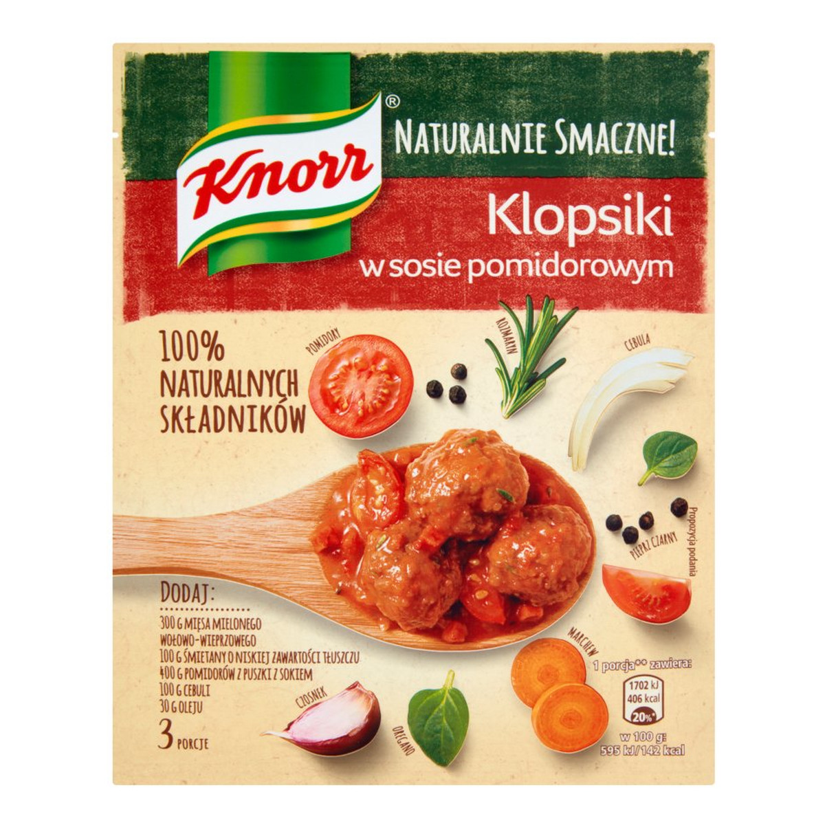 Knorr Naturalnie Smacznie! klopsiki w sosie pomidorowym 43g