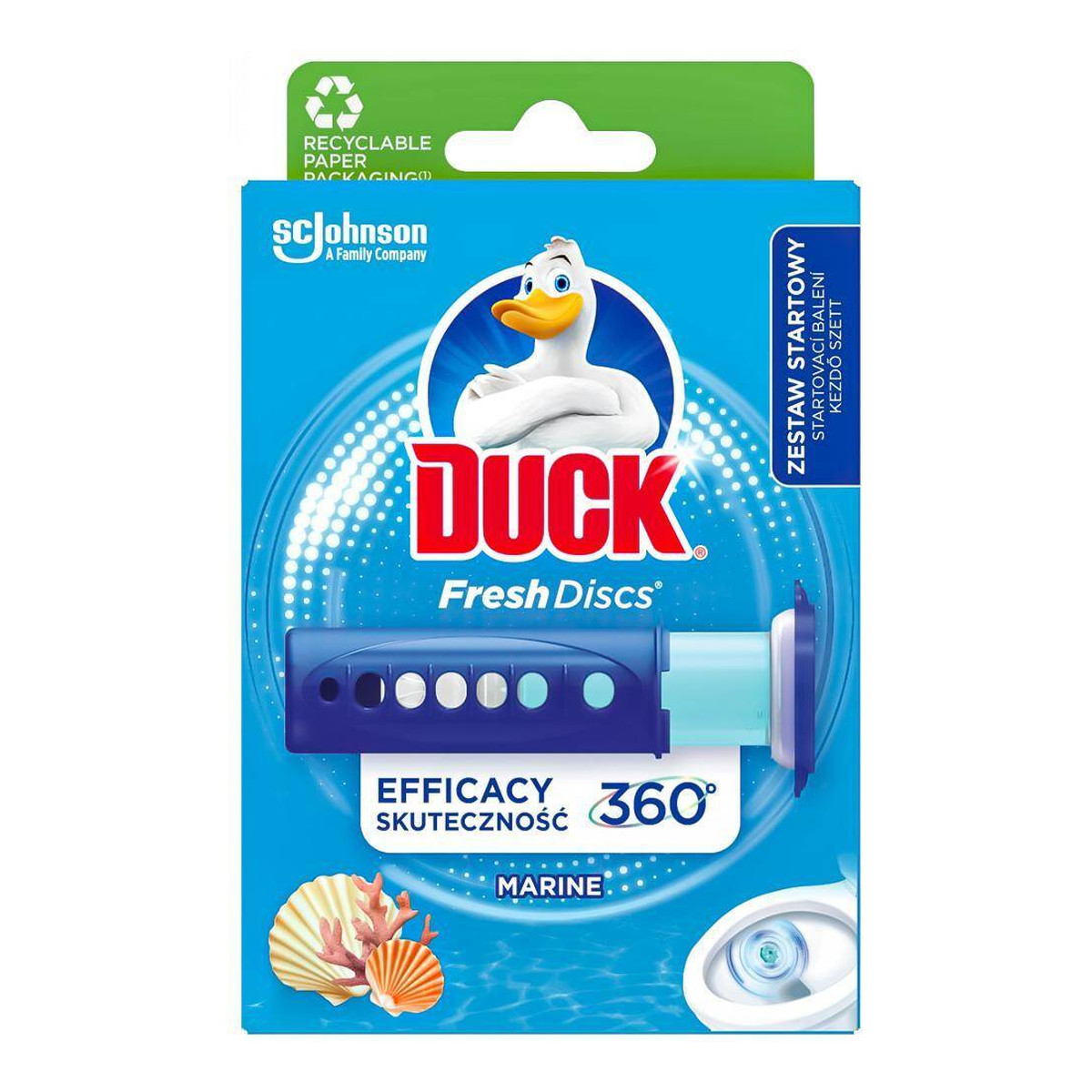 Duck Fresh Discs Żelowe krążki do toalety o zapachu morskim