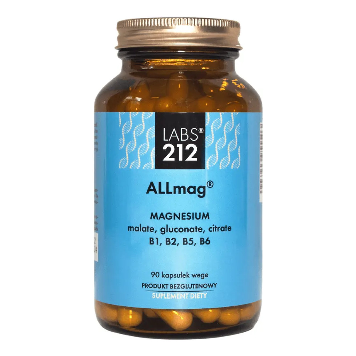 Labs212 AllMag Magnesium suplement diety 90 kapsułek
