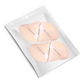 Trójkątny puszek do pudru Beżowy 4szt