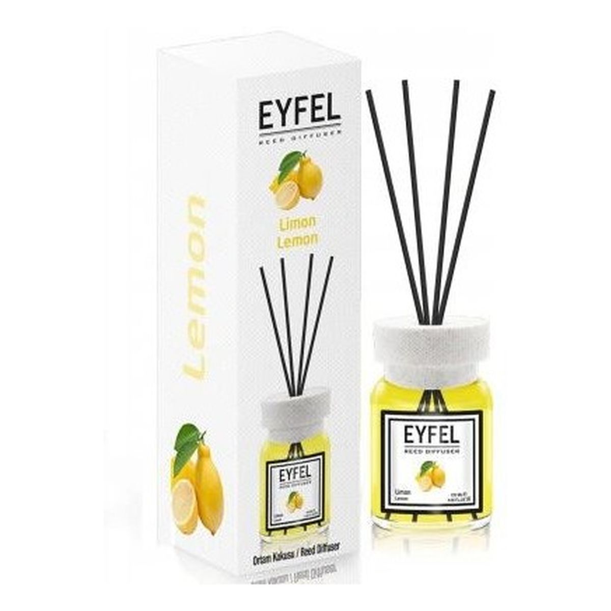 Eyfel Dyfuzor zapachowy z patyczkami - Lemon 120ml