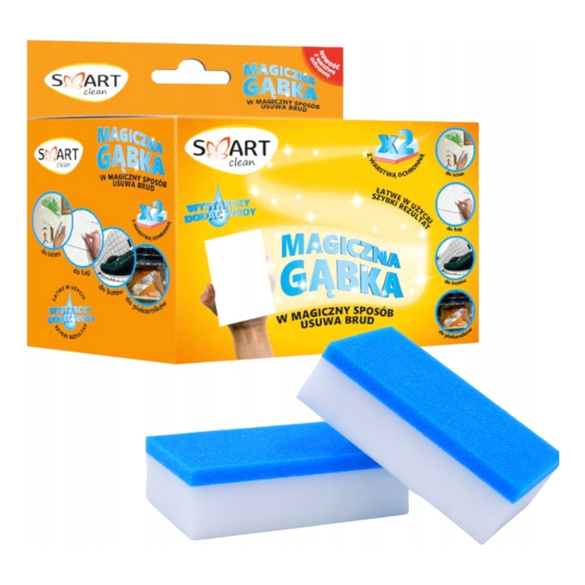 Smart Clean Magiczna gąbka 2szt